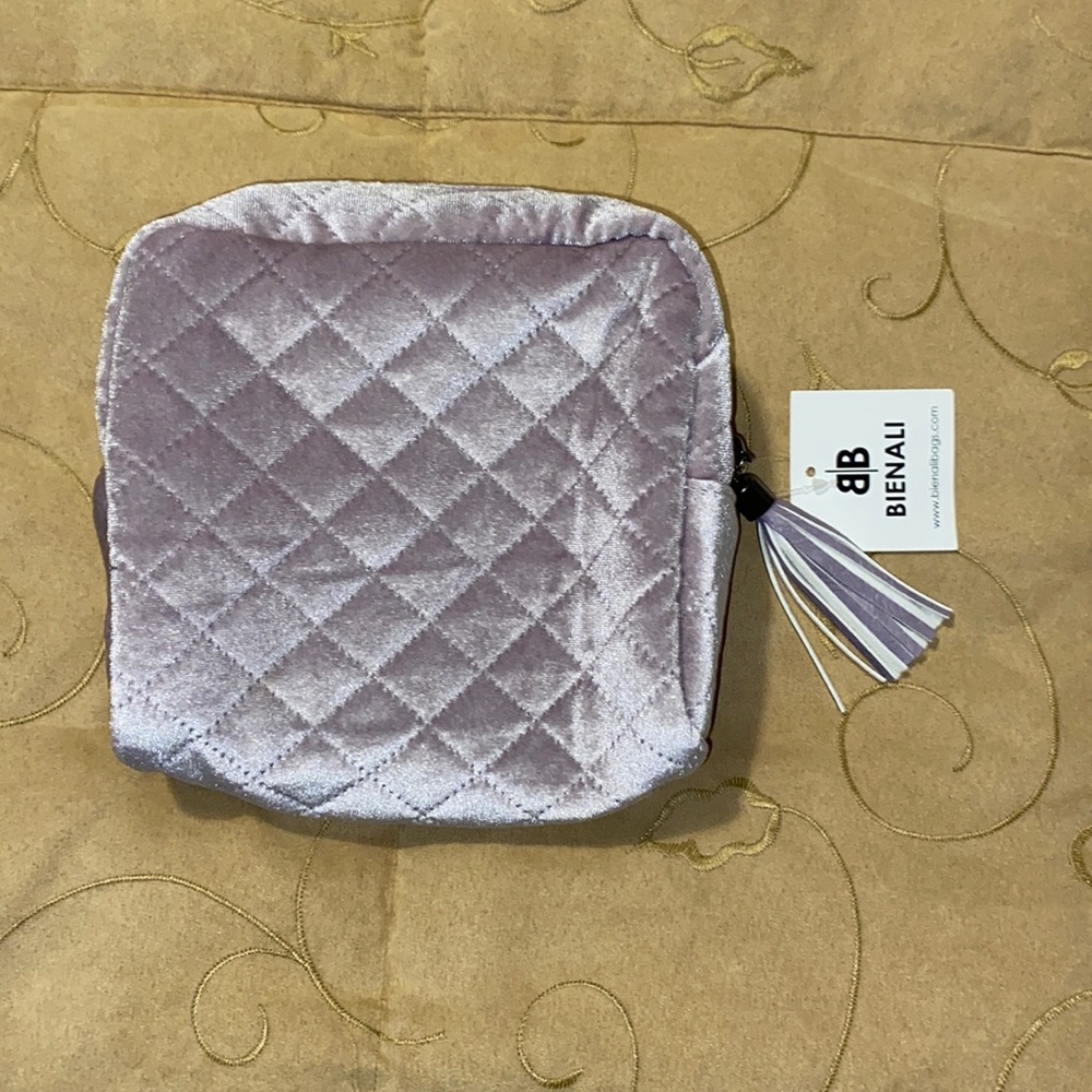💜NWT Bienali Purple Velvet Bag